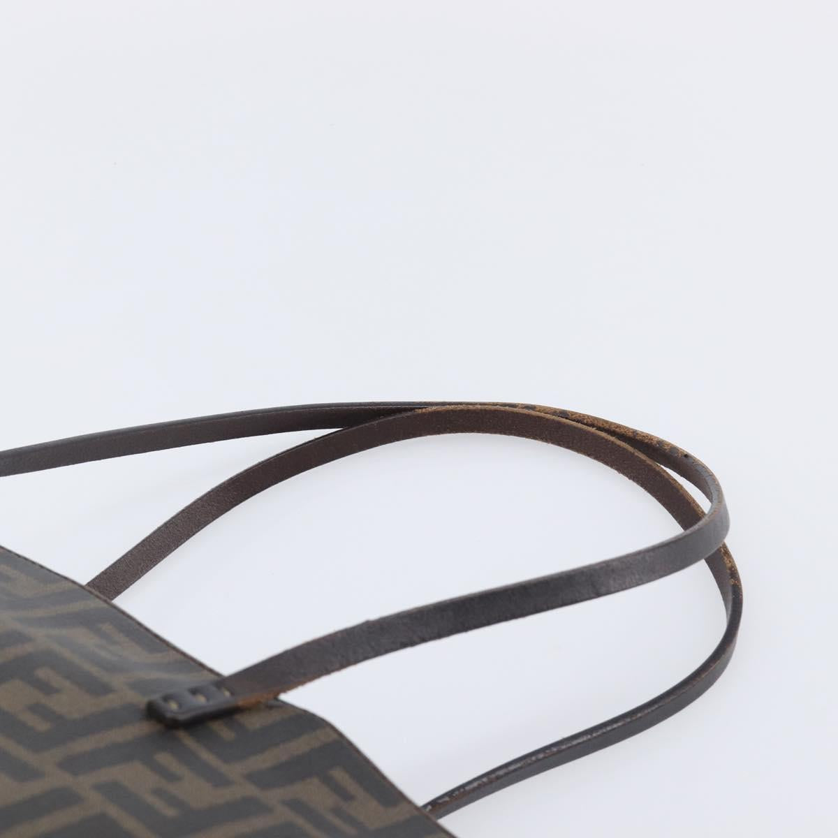 FENDI Zucca Tote Bag PVC Brown 8BH198 Auth 207311