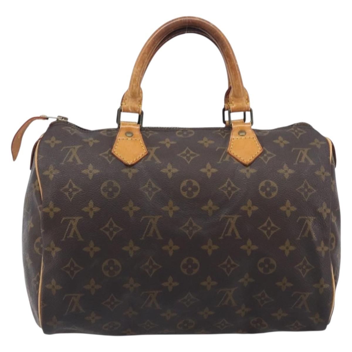LOUIS VUITTON Monogram Speedy 30 Hand Bag M41526 LV Auth 207320
