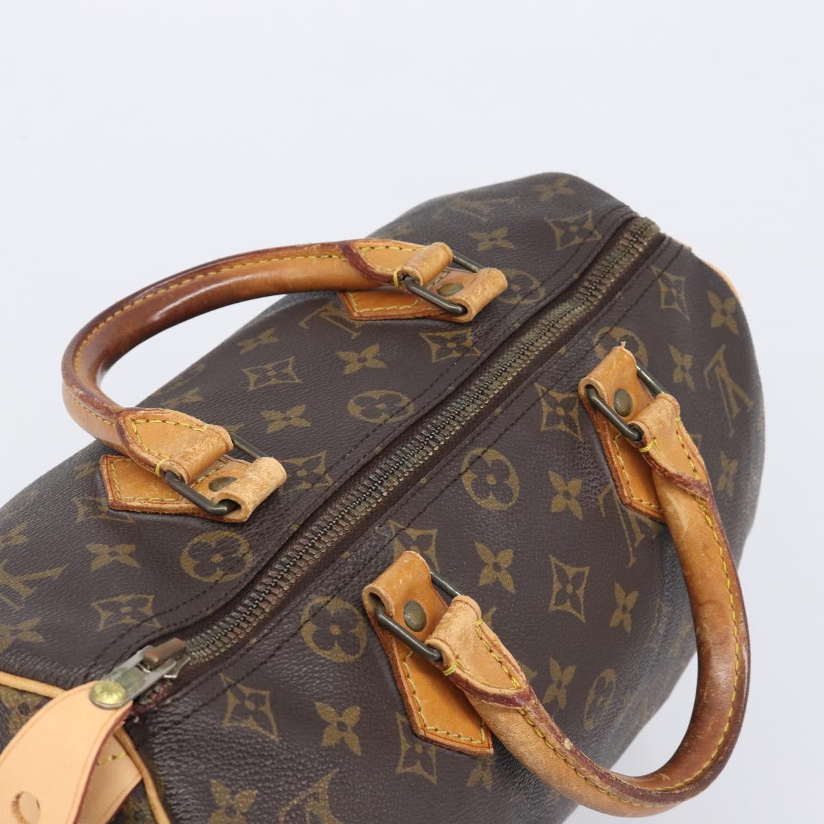 LOUIS VUITTON Monogram Speedy 30 Hand Bag M41526 LV Auth 207320
