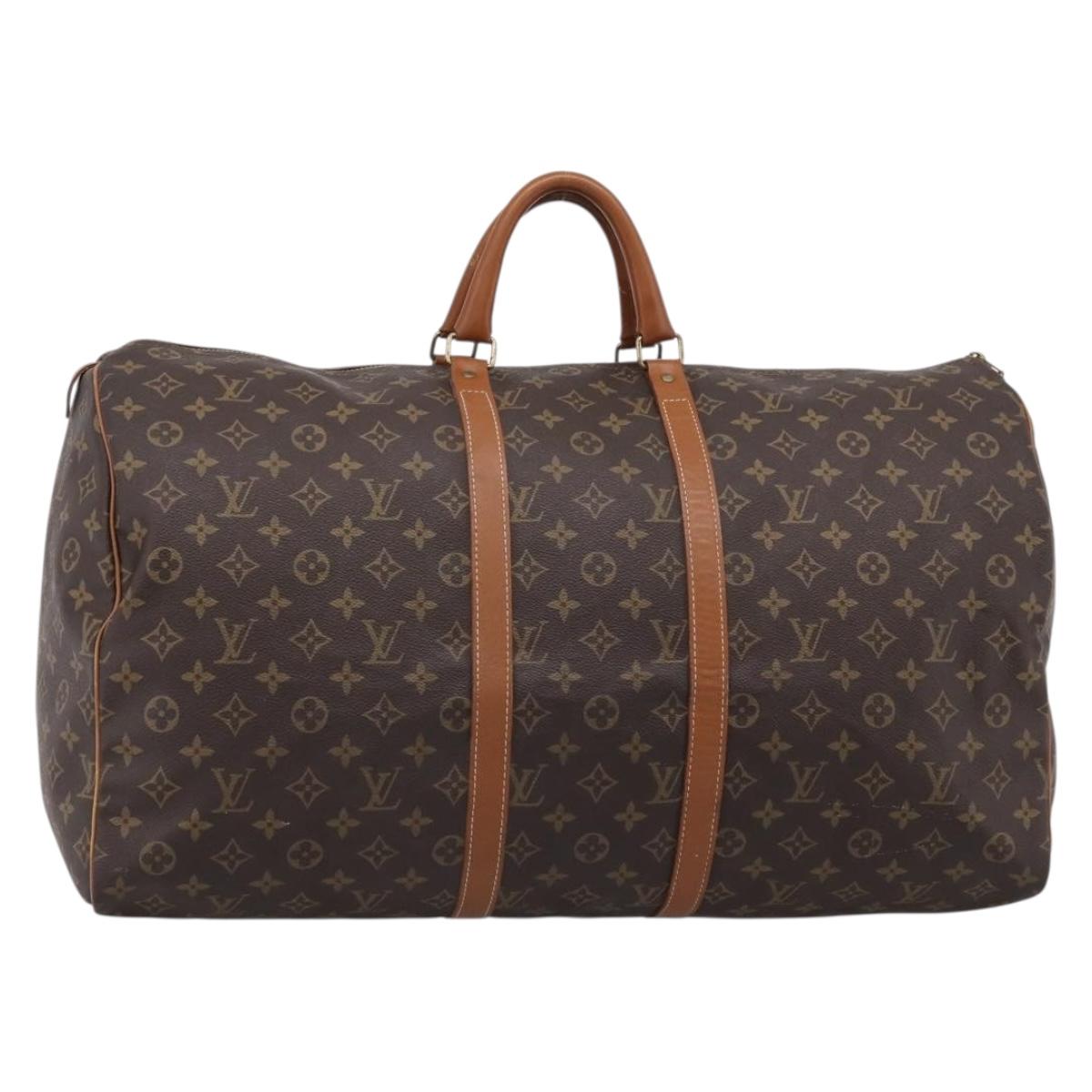 LOUIS VUITTON Monogram Keepall 55 Boston Bag USA limited M41424 LV Auth 207321