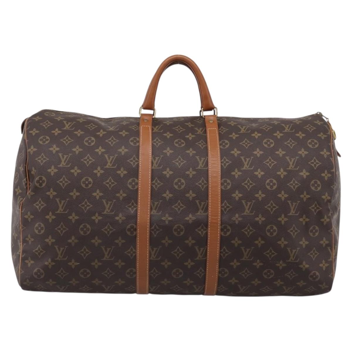 LOUIS VUITTON Monogram Keepall 55 Boston Bag USA limited M41424 LV Auth 207321