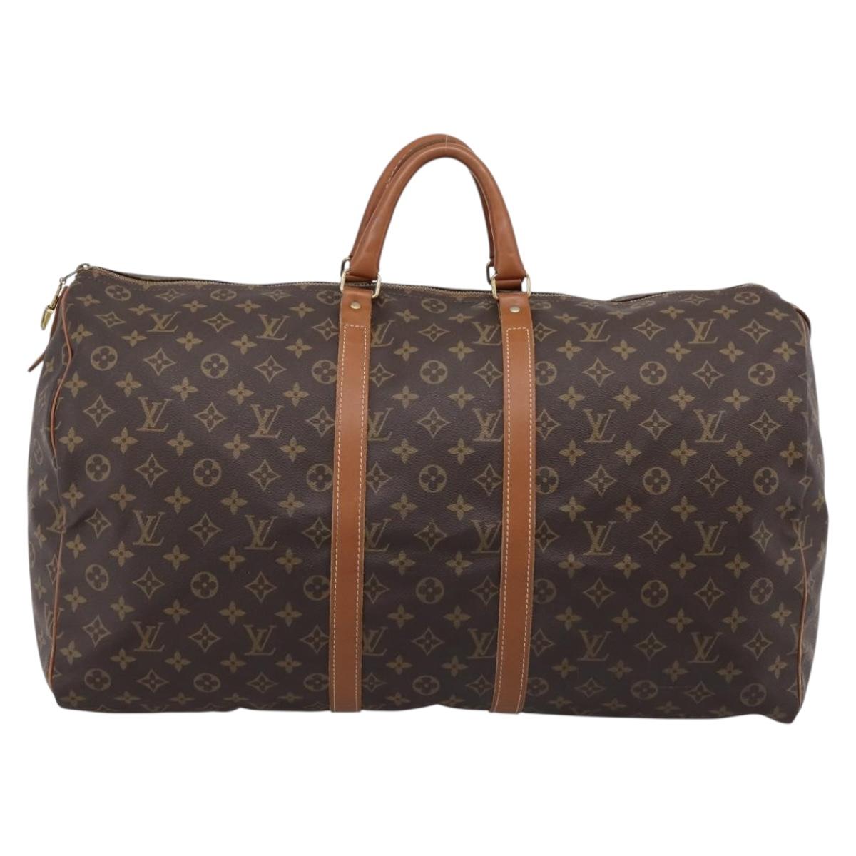 LOUIS VUITTON Monogram Keepall 55 Boston Bag USA limited M41424 LV Auth 207321