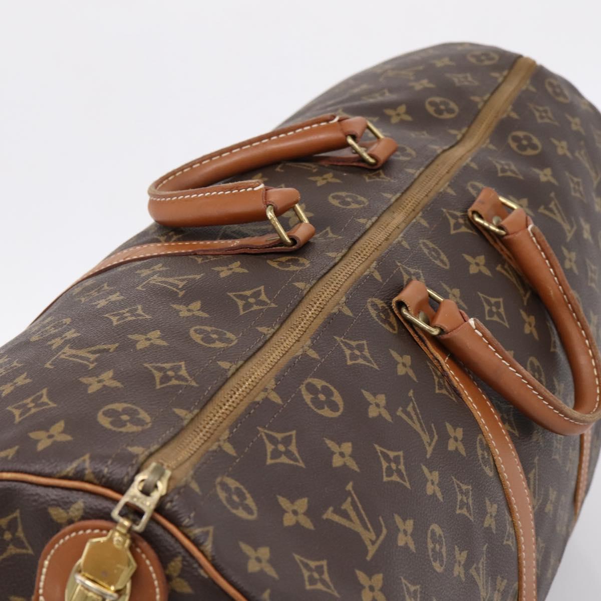 LOUIS VUITTON Monogram Keepall 55 Boston Bag USA limited M41424 LV Auth 207321
