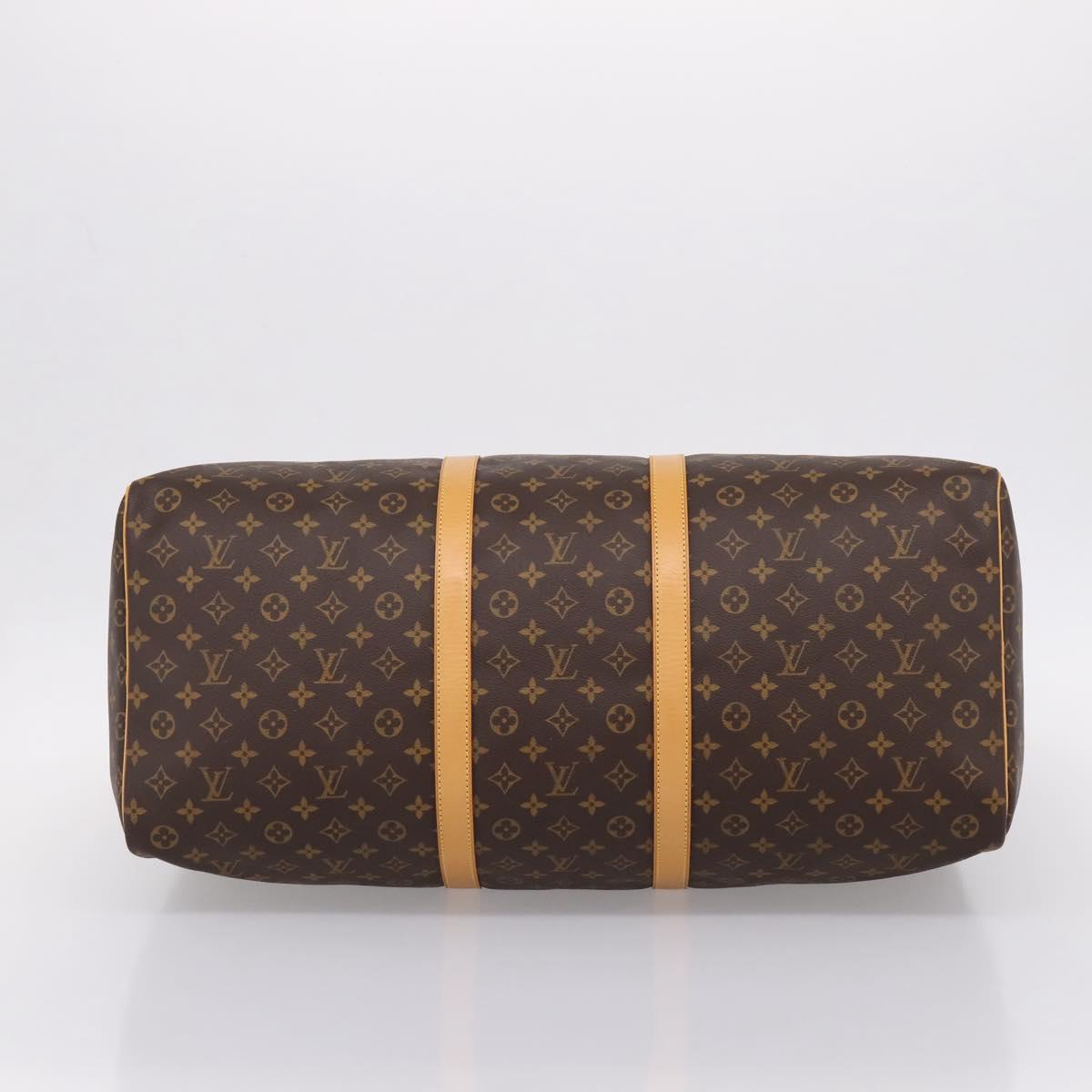 LOUIS VUITTON Monogram Keepall 60 Boston Bag M41422 LV Auth 207323V
