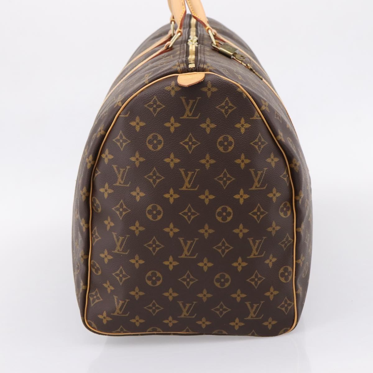 LOUIS VUITTON Monogram Keepall 60 Boston Bag M41422 LV Auth 207323V