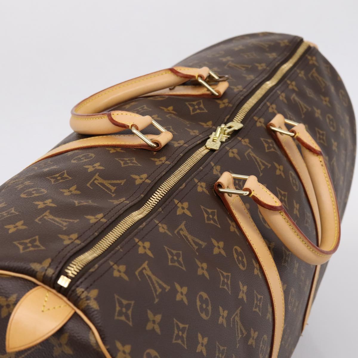 LOUIS VUITTON Monogram Keepall 60 Boston Bag M41422 LV Auth 207323V
