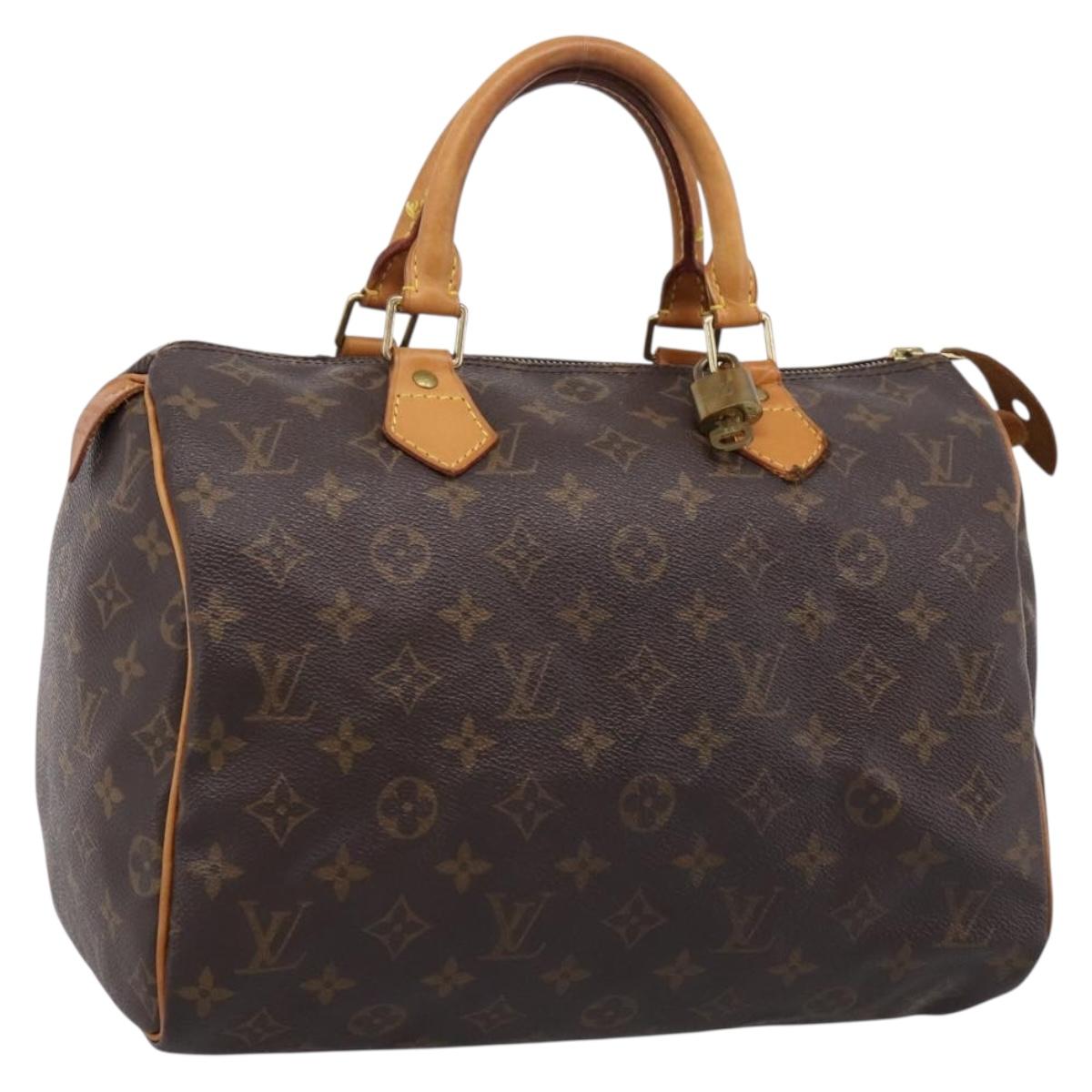LOUIS VUITTON Monogram Speedy 30 Hand Bag M41526 LV Auth 207346V