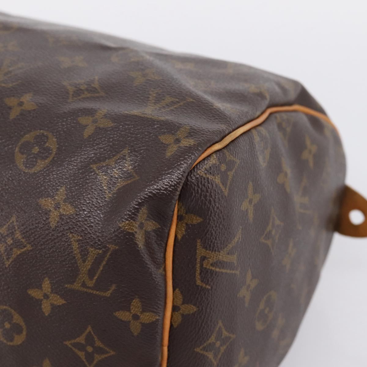 LOUIS VUITTON Monogram Speedy 30 Hand Bag M41526 LV Auth 207346V