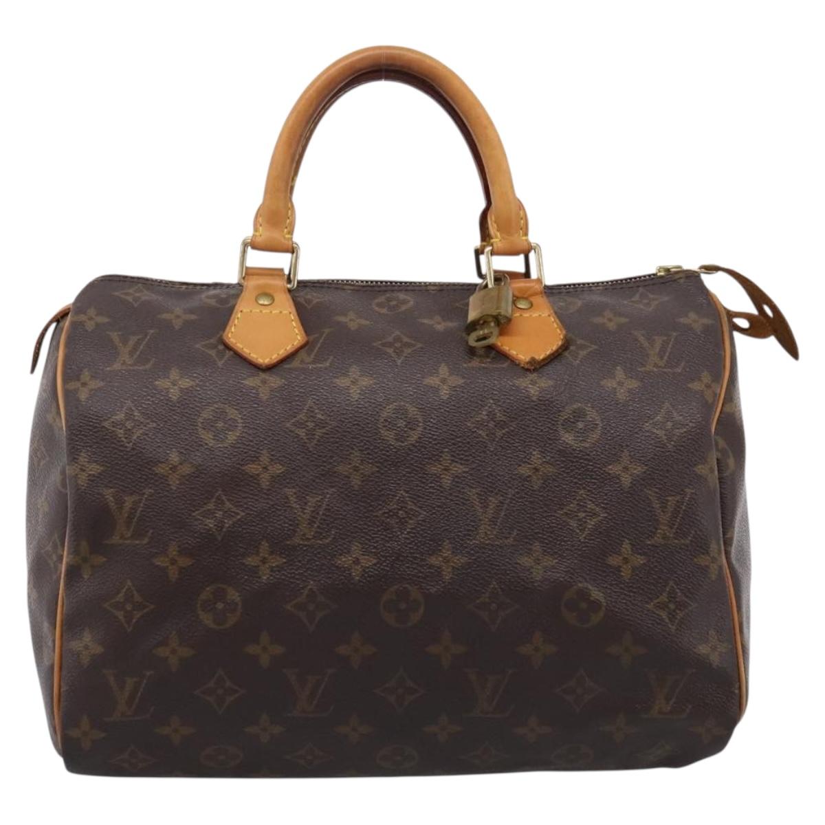 LOUIS VUITTON Monogram Speedy 30 Hand Bag M41526 LV Auth 207346V