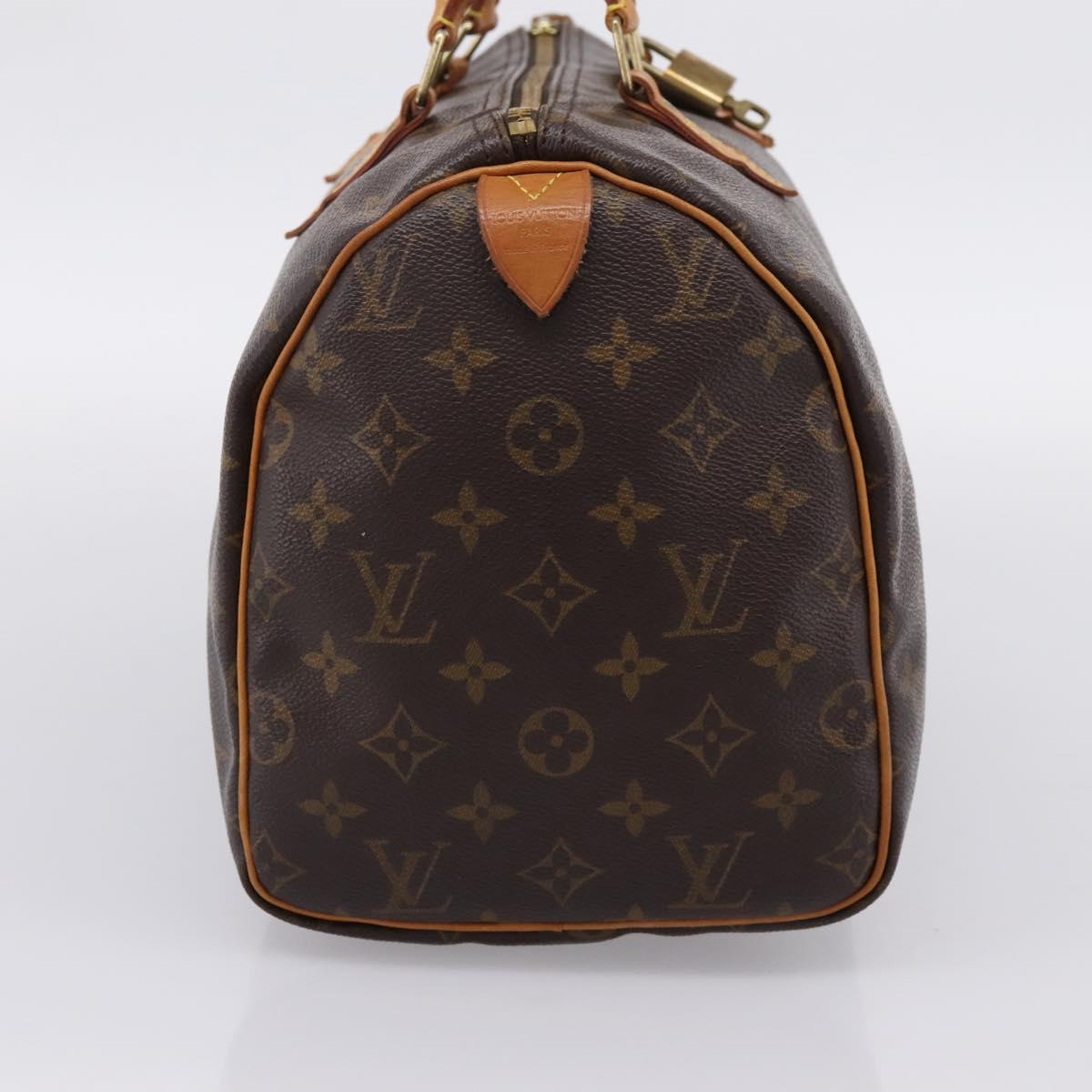 LOUIS VUITTON Monogram Speedy 30 Hand Bag M41526 LV Auth 207346V