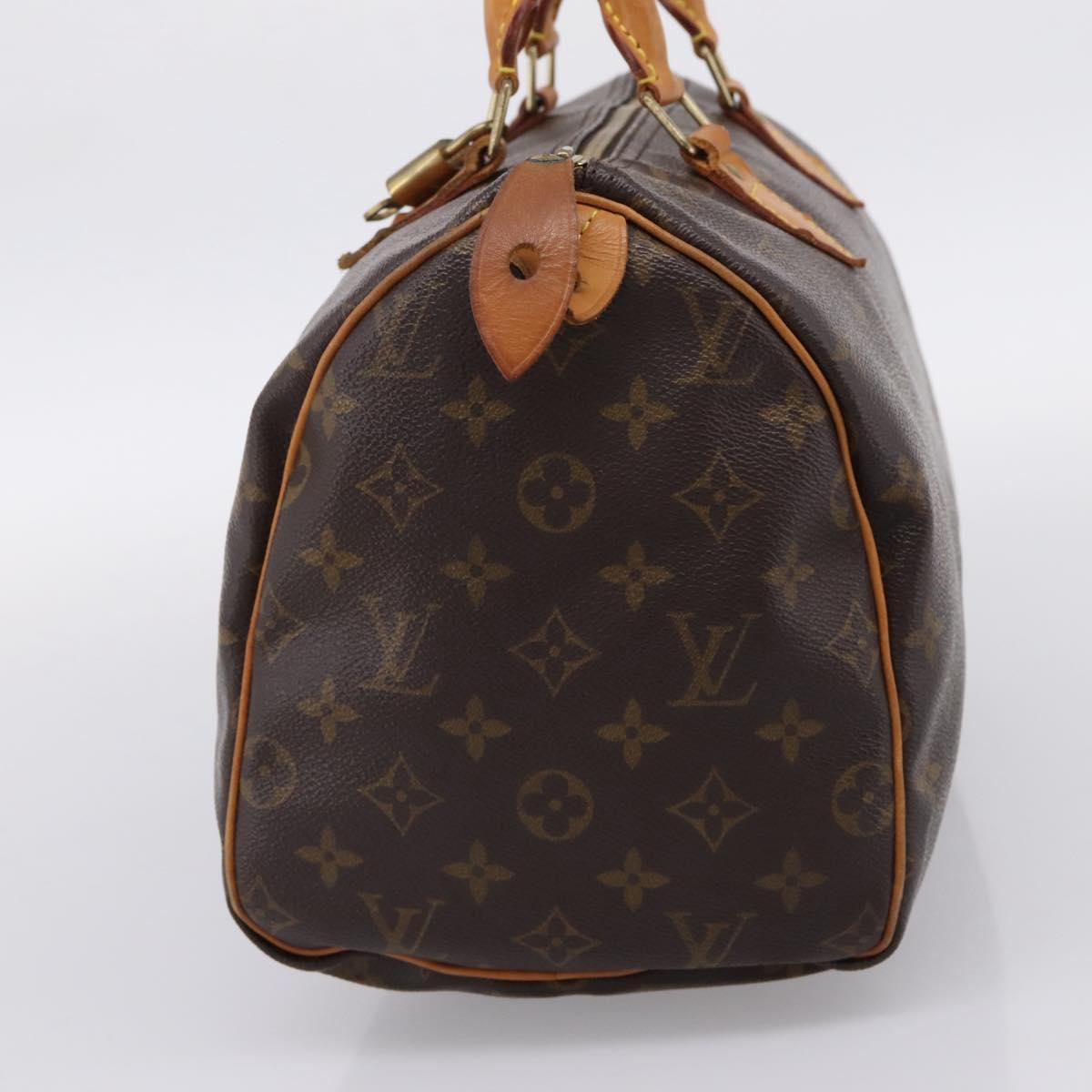 LOUIS VUITTON Monogram Speedy 30 Hand Bag M41526 LV Auth 207346V