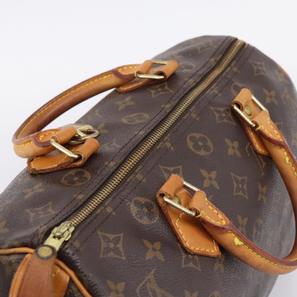 LOUIS VUITTON Monogram Speedy 30 Hand Bag M41526 LV Auth 207346V