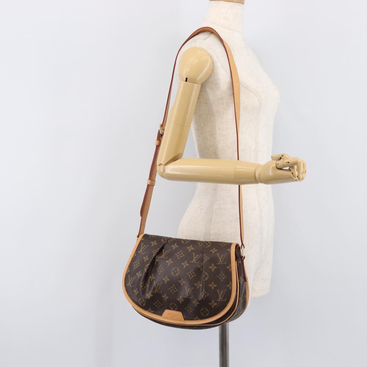 LOUIS VUITTON Monogram Menilmontant PM Shoulder Bag M40474 LV Auth 207347SAV
