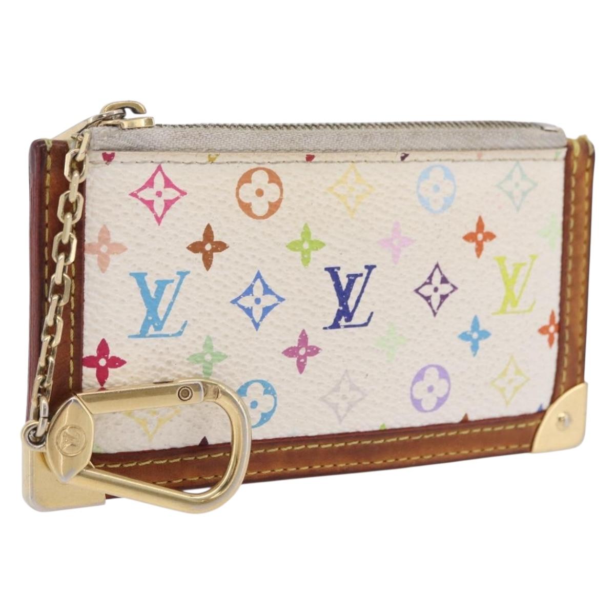 LOUIS VUITTON Monogram Multicolor Pochette Cles Coin Purse M92655 LV Auth 207381