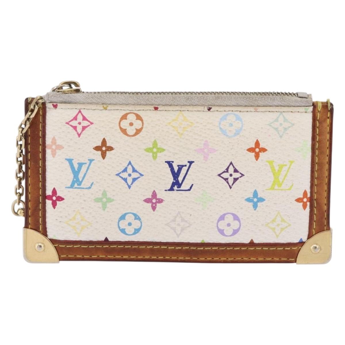 LOUIS VUITTON Monogram Multicolor Pochette Cles Coin Purse M92655 LV Auth 207381
