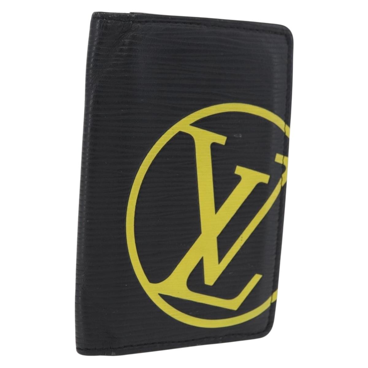 LOUIS VUITTON Epi Organizer Dupoch Card Case Black M63582 LV Auth 207383A