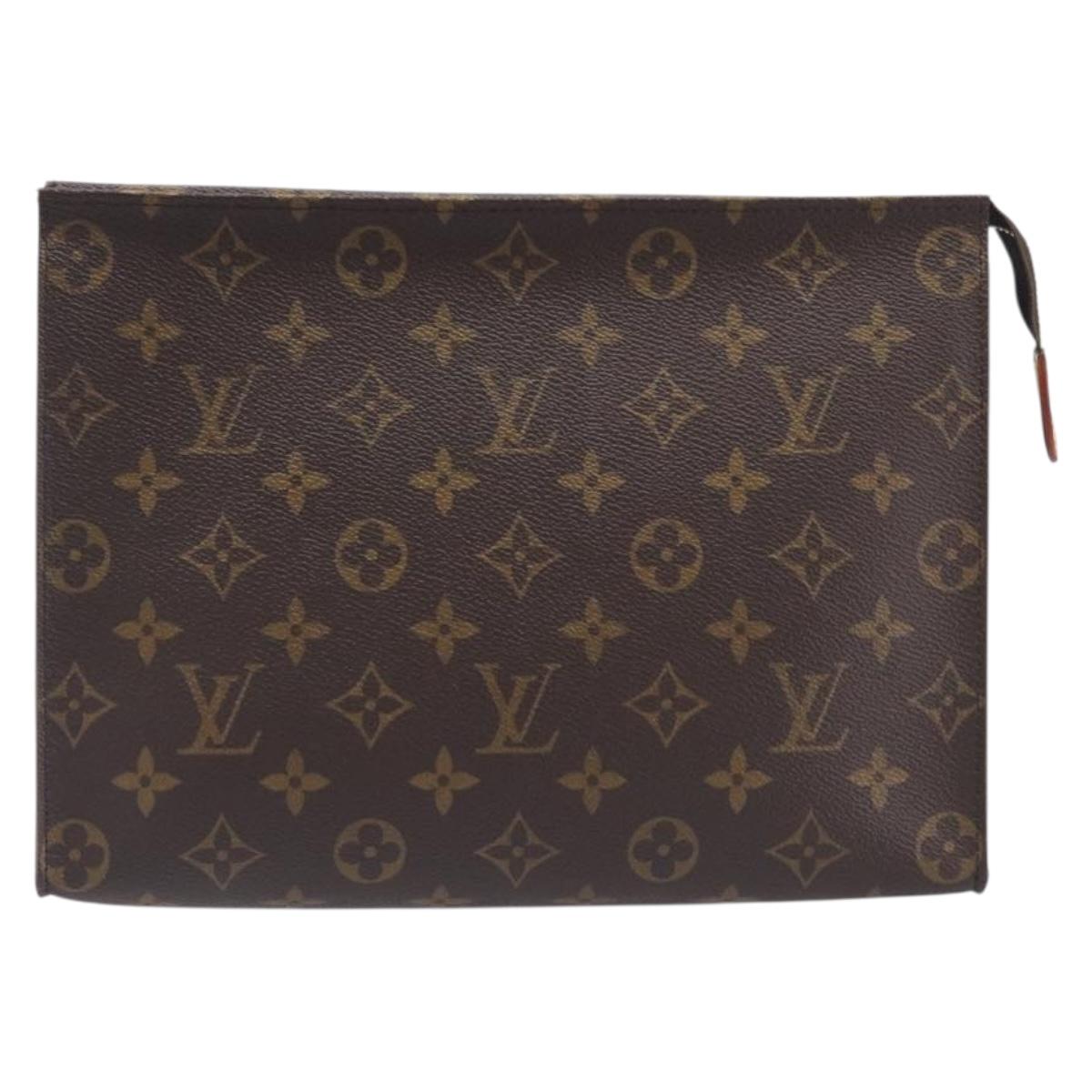 LOUIS VUITTON Monogram Poche Toilette 26 Pouch M47542 LV Auth 207402A