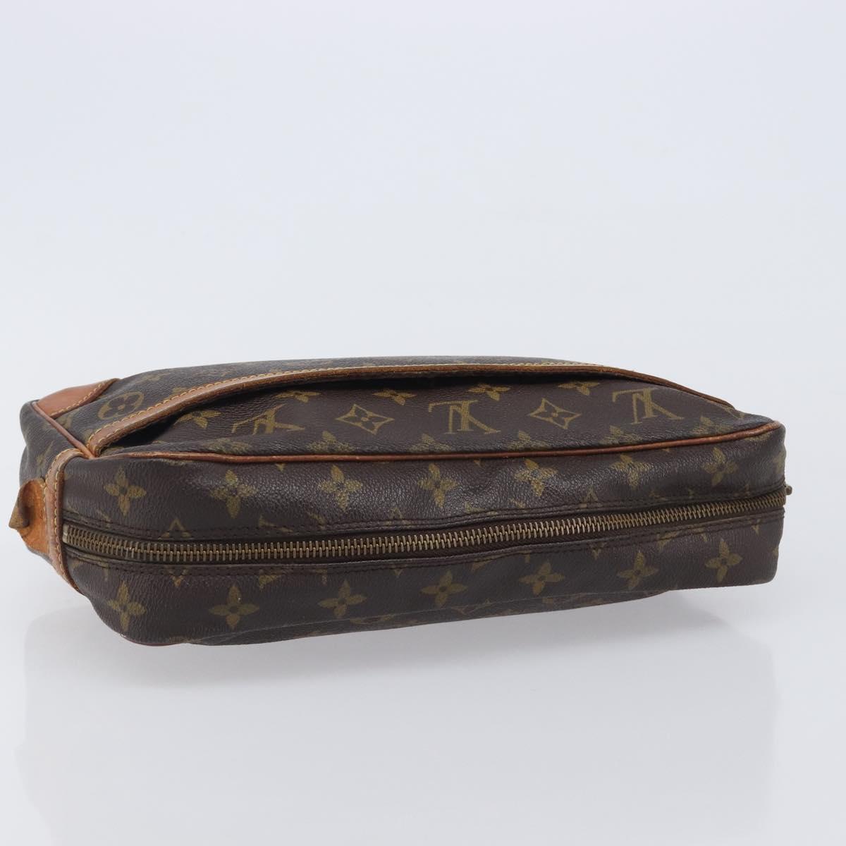 LOUIS VUITTON Monogram Compiegne 28 Clutch Bag M51845 LV Auth 207404