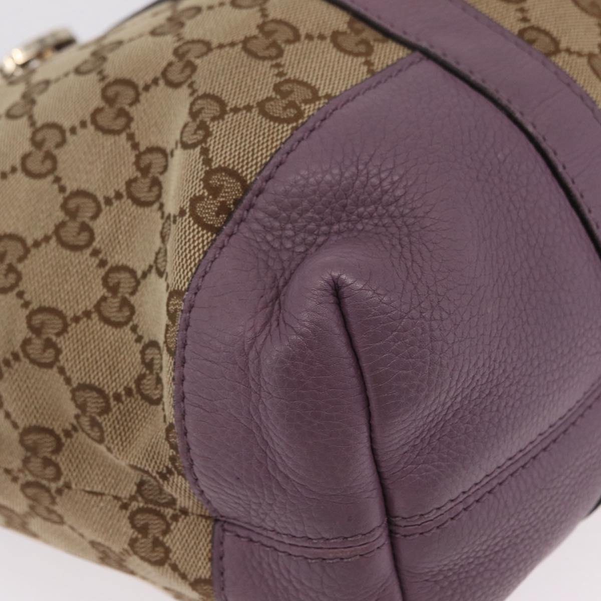 GUCCI GG Canvas Miss GG Tote Bag Beige Gold 353122 Auth 207407V
