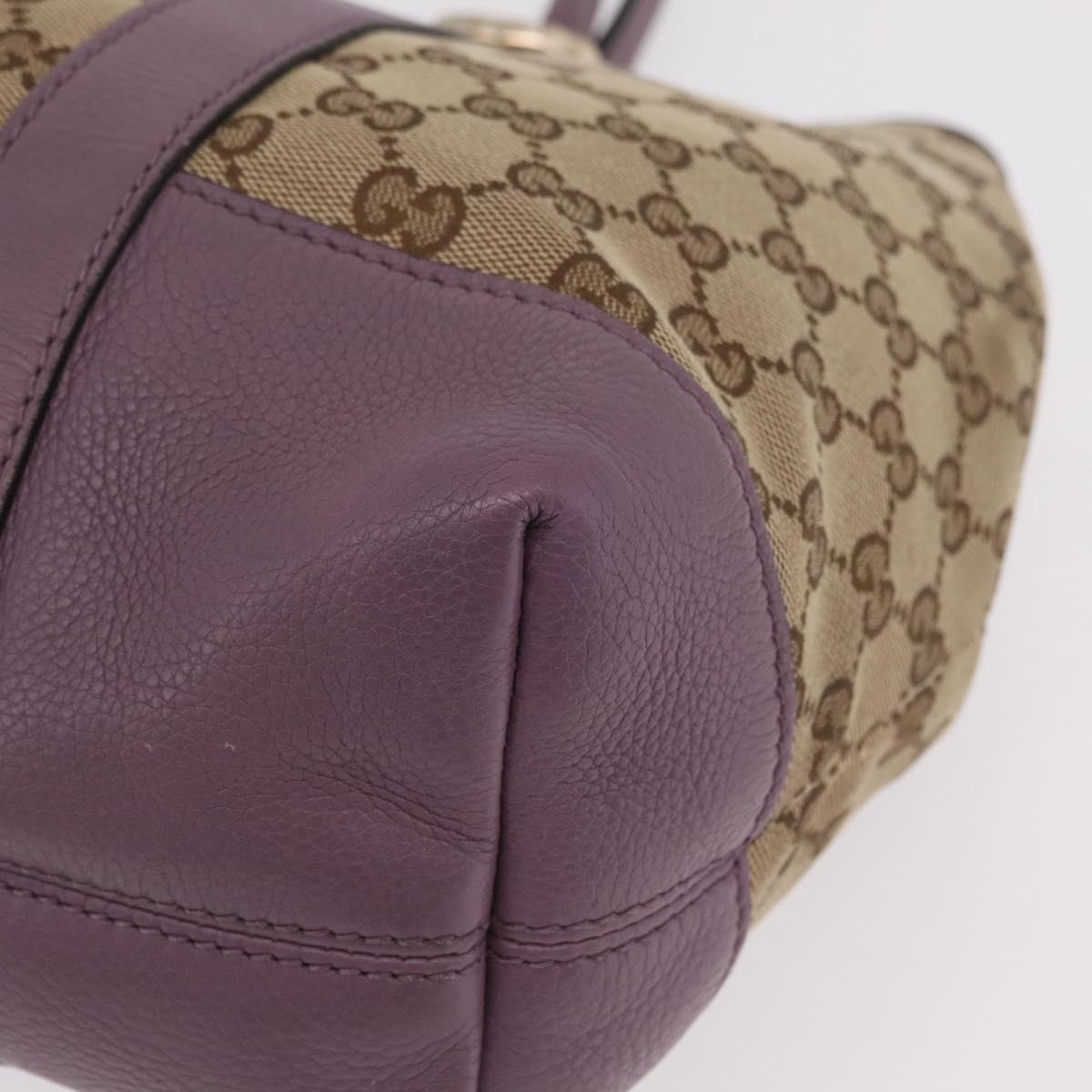 GUCCI GG Canvas Miss GG Tote Bag Beige Gold 353122 Auth 207407V