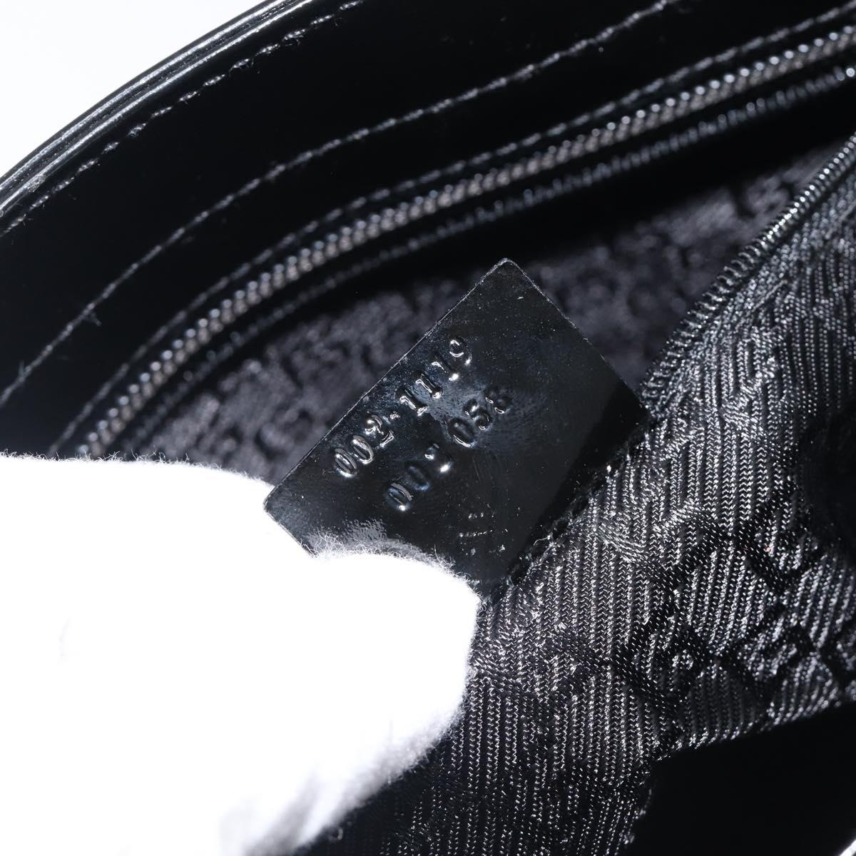 GUCCI Tote Bag Canvas Black Gold 002 1119 Auth 207412