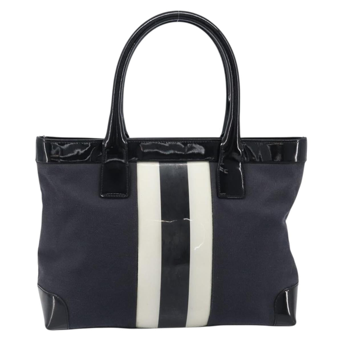 GUCCI Tote Bag Canvas Black Gold 002 1119 Auth 207412