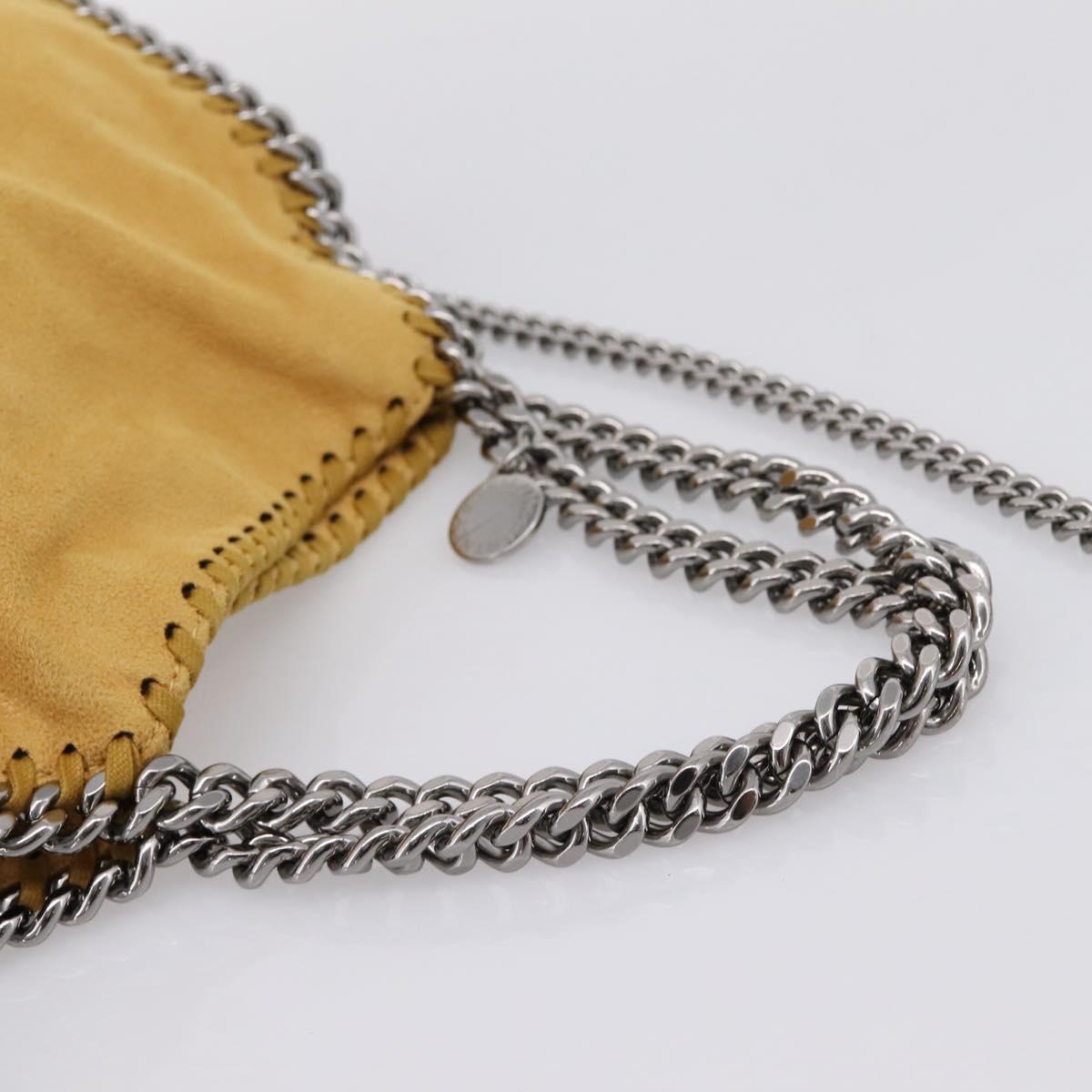 Stella McCartney Chain Falabella Bag Polyester 2way Yellow 371223 Auth 207413A
