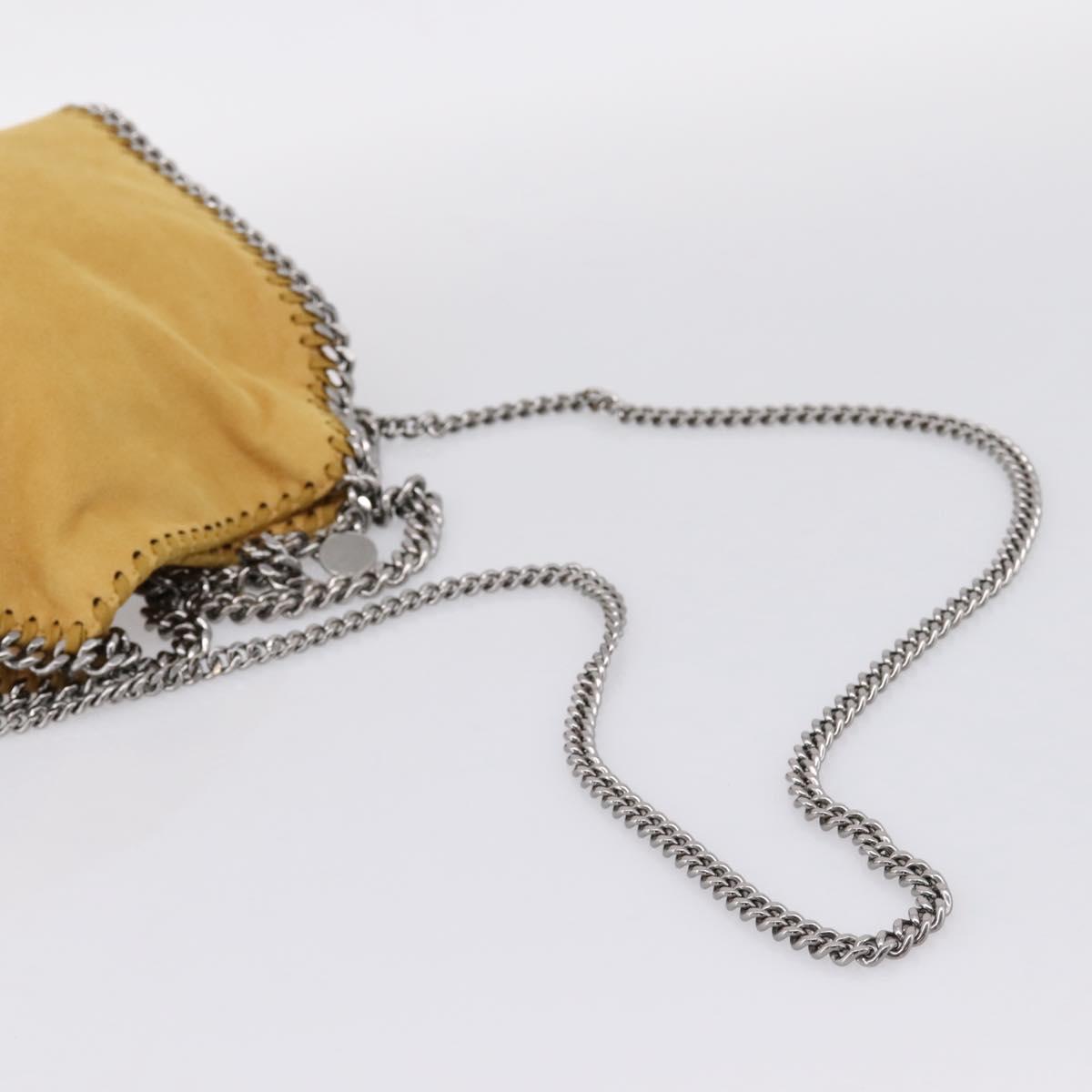 Stella McCartney Chain Falabella Bag Polyester 2way Yellow 371223 Auth 207413A