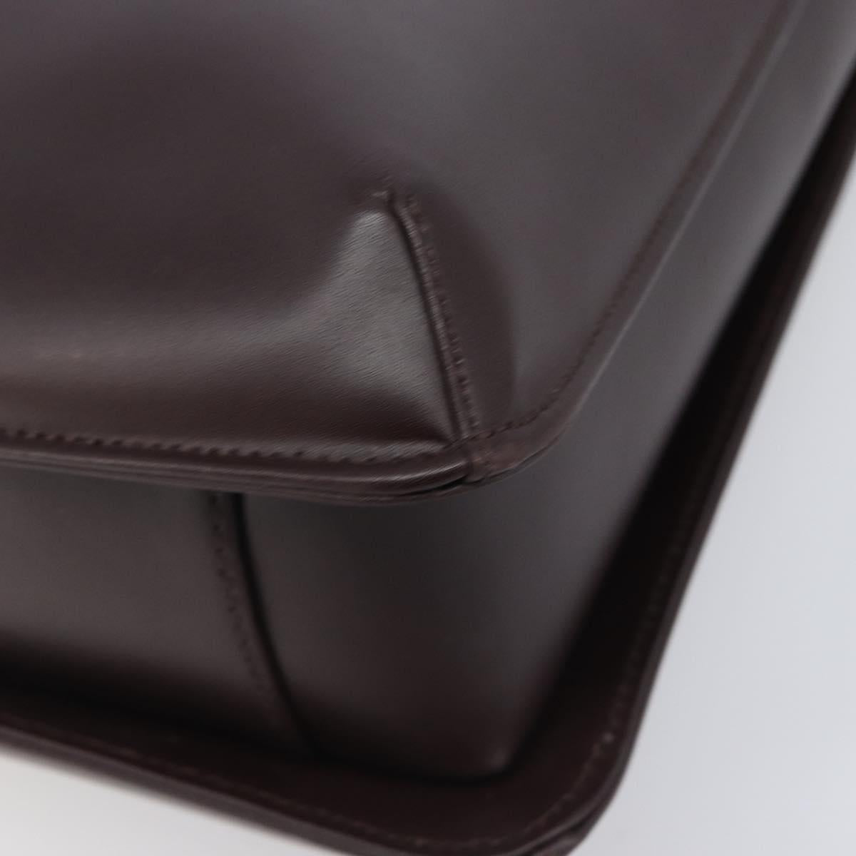 GIVENCHY Shoulder Bag Leather Bordeaux Auth 207419A