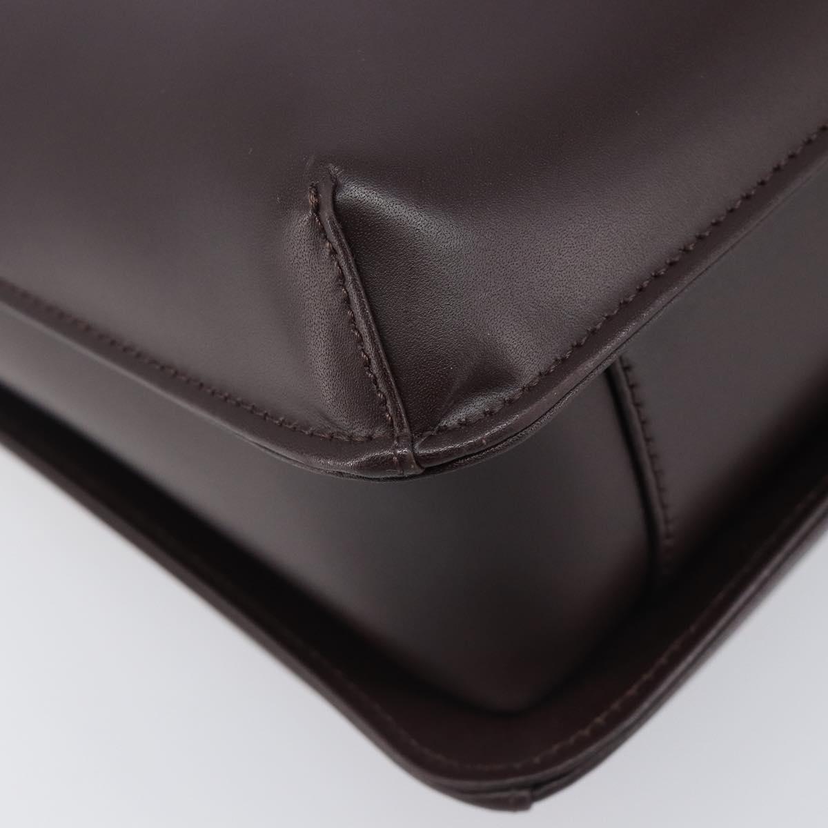 GIVENCHY Shoulder Bag Leather Bordeaux Auth 207419A