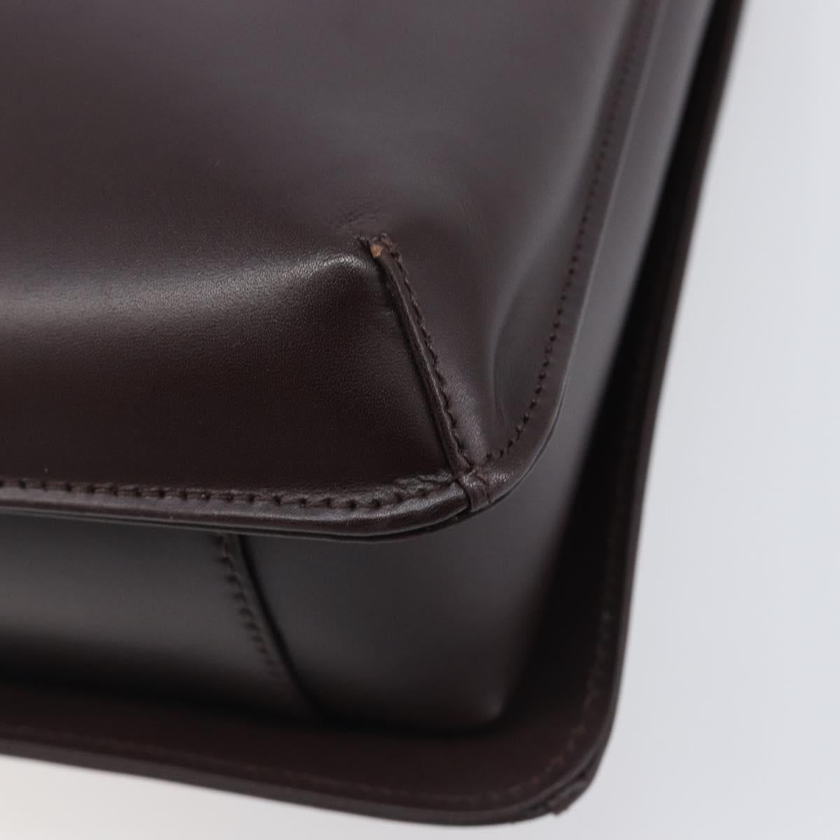 GIVENCHY Shoulder Bag Leather Bordeaux Auth 207419A