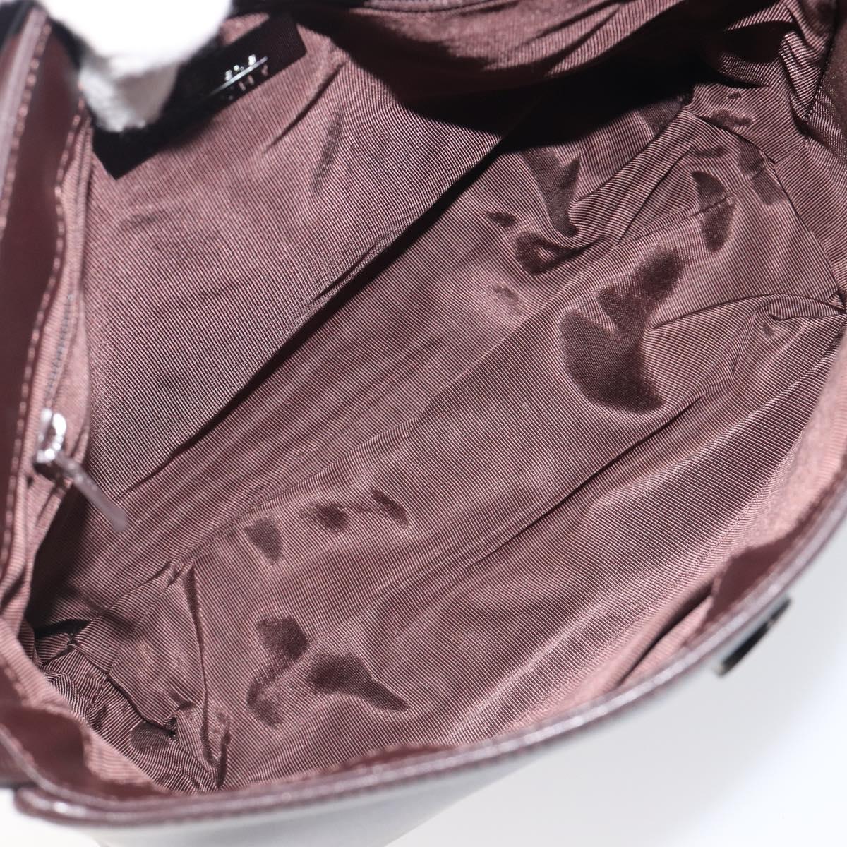 GIVENCHY Shoulder Bag Leather Bordeaux Auth 207419A