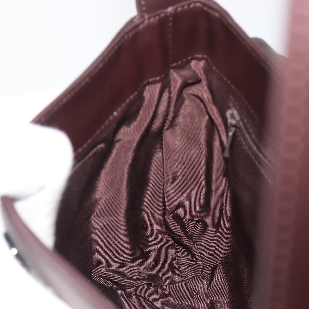 GIVENCHY Shoulder Bag Leather Bordeaux Auth 207419A