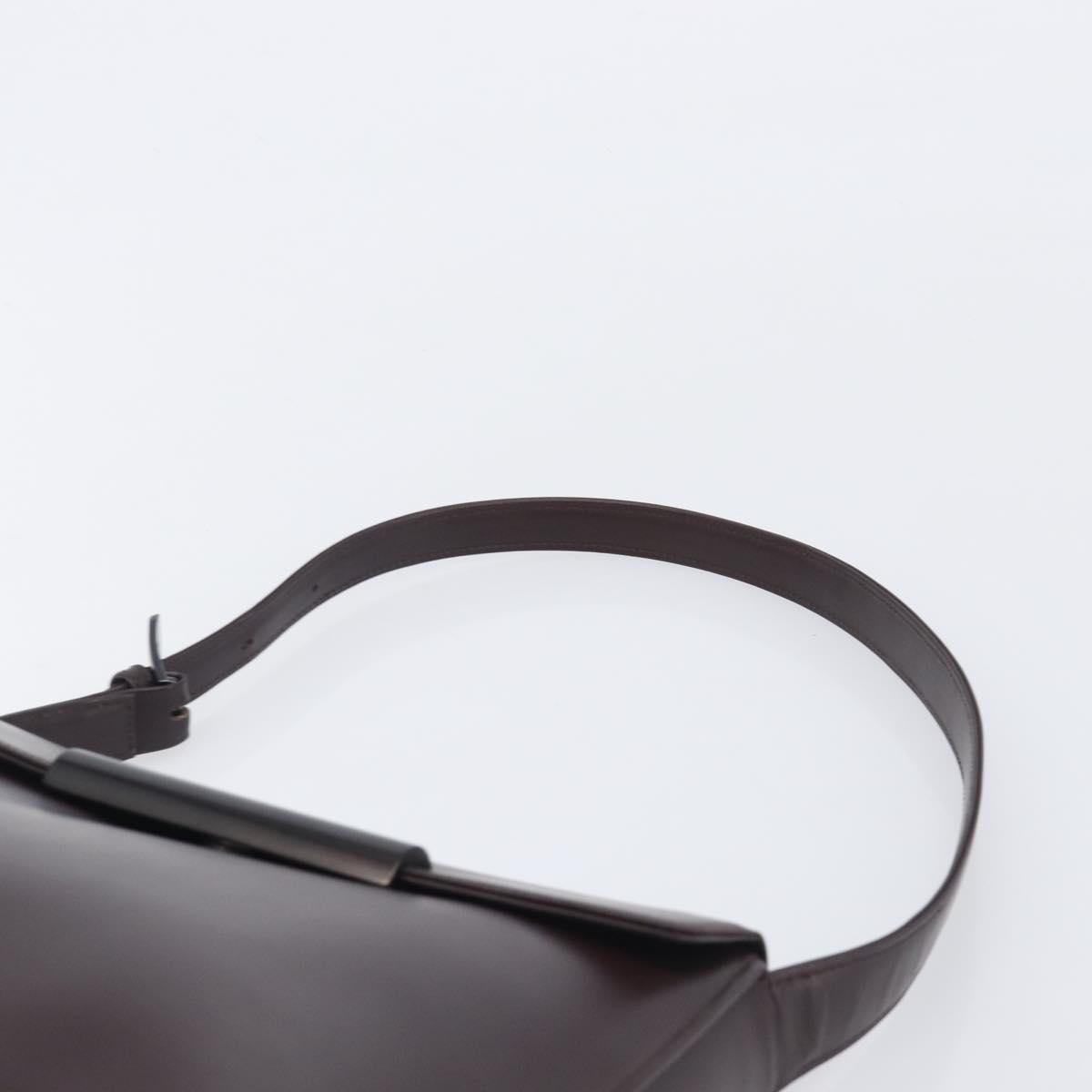 GIVENCHY Shoulder Bag Leather Bordeaux Auth 207419A