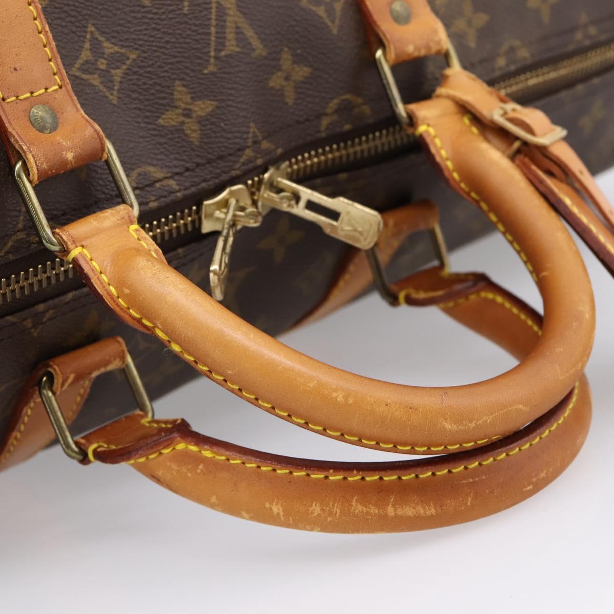 LOUIS VUITTON Monogram Keepall Bandouliere55 Boston Bag M41414 LV Auth 207425