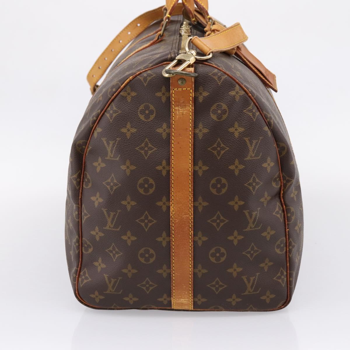 LOUIS VUITTON Monogram Keepall Bandouliere55 Boston Bag M41414 LV Auth 207425
