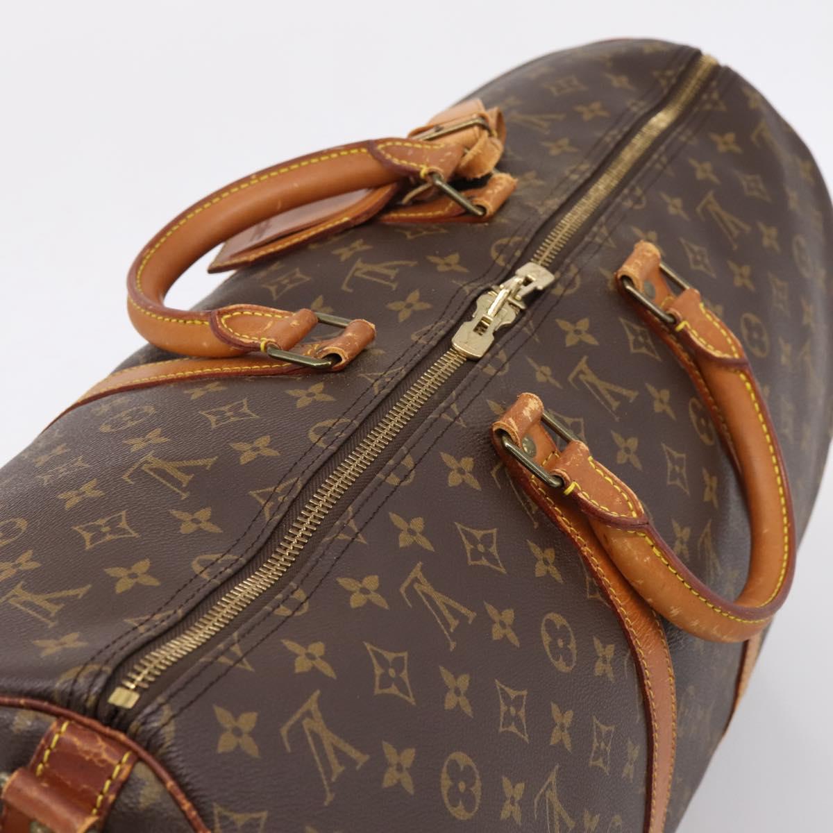 LOUIS VUITTON Monogram Keepall Bandouliere55 Boston Bag M41414 LV Auth 207425