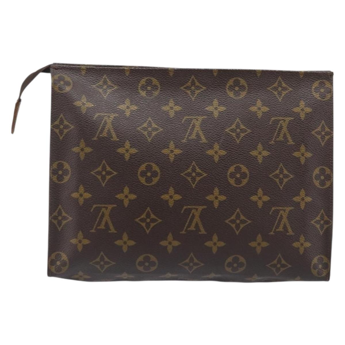 LOUIS VUITTON Monogram Poche Toilette 26 Pouch M47542 LV Auth 207426A