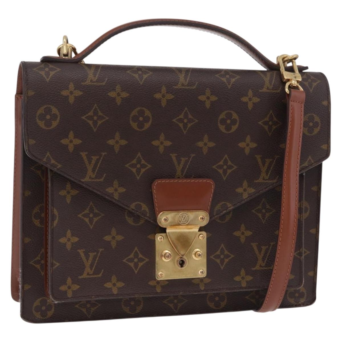 LOUIS VUITTON Monogram Monceau28 Hand Bag M51185 LV Auth 207428