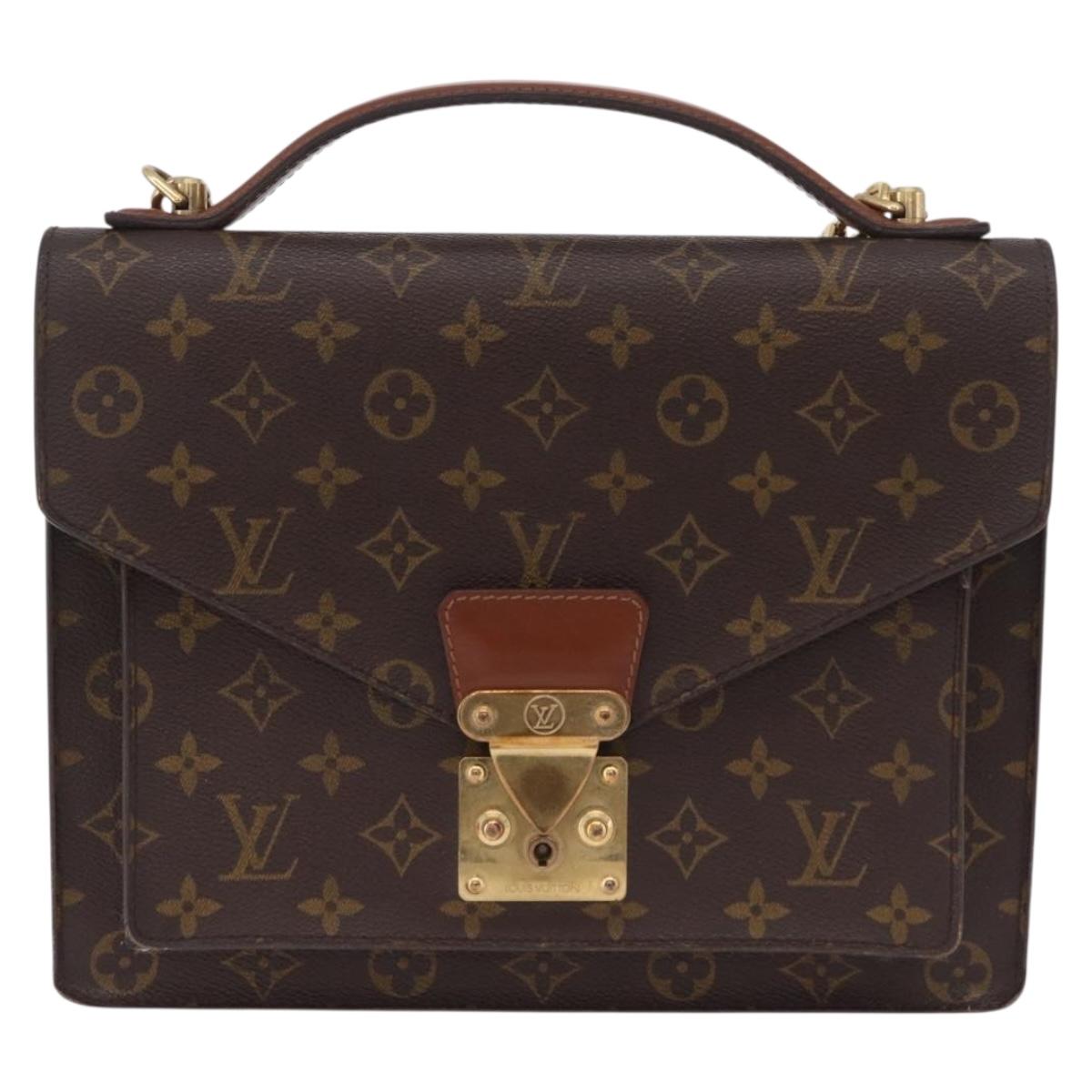 LOUIS VUITTON Monogram Monceau28 Hand Bag M51185 LV Auth 207428
