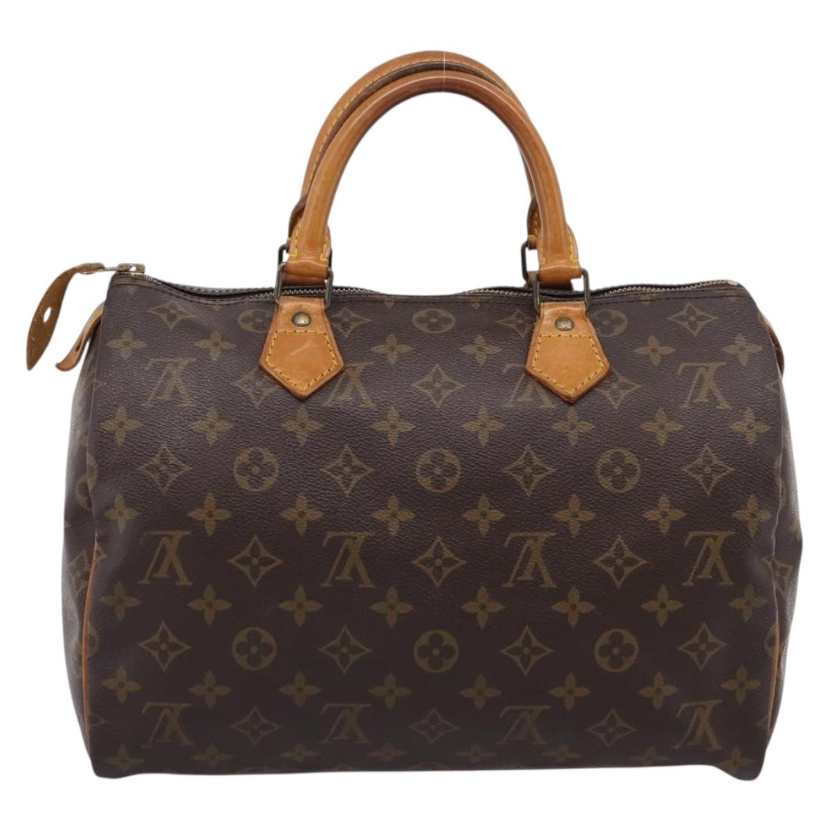 LOUIS VUITTON Monogram Speedy 30 Hand Bag M41526 LV Auth 207430