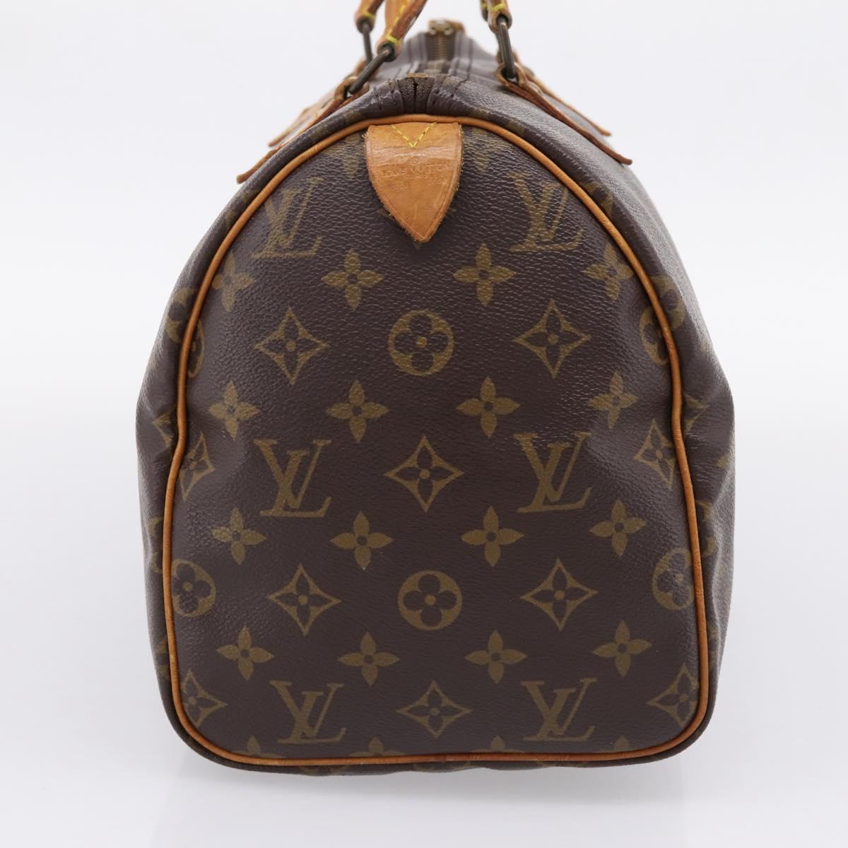 LOUIS VUITTON Monogram Speedy 30 Hand Bag M41526 LV Auth 207430