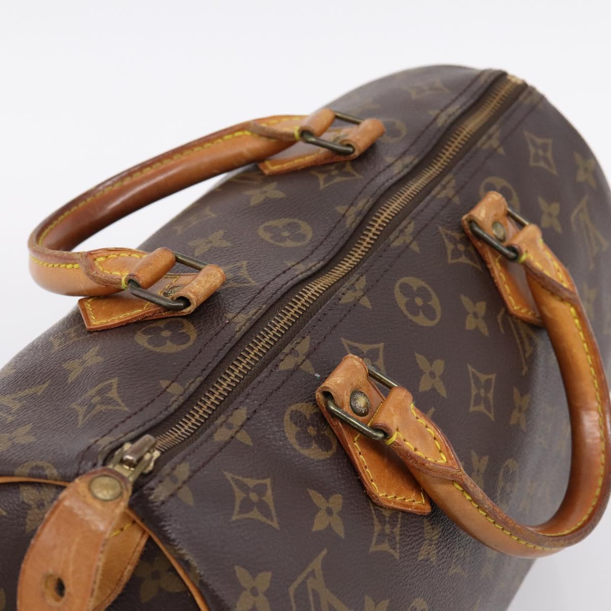 LOUIS VUITTON Monogram Speedy 30 Hand Bag M41526 LV Auth 207430