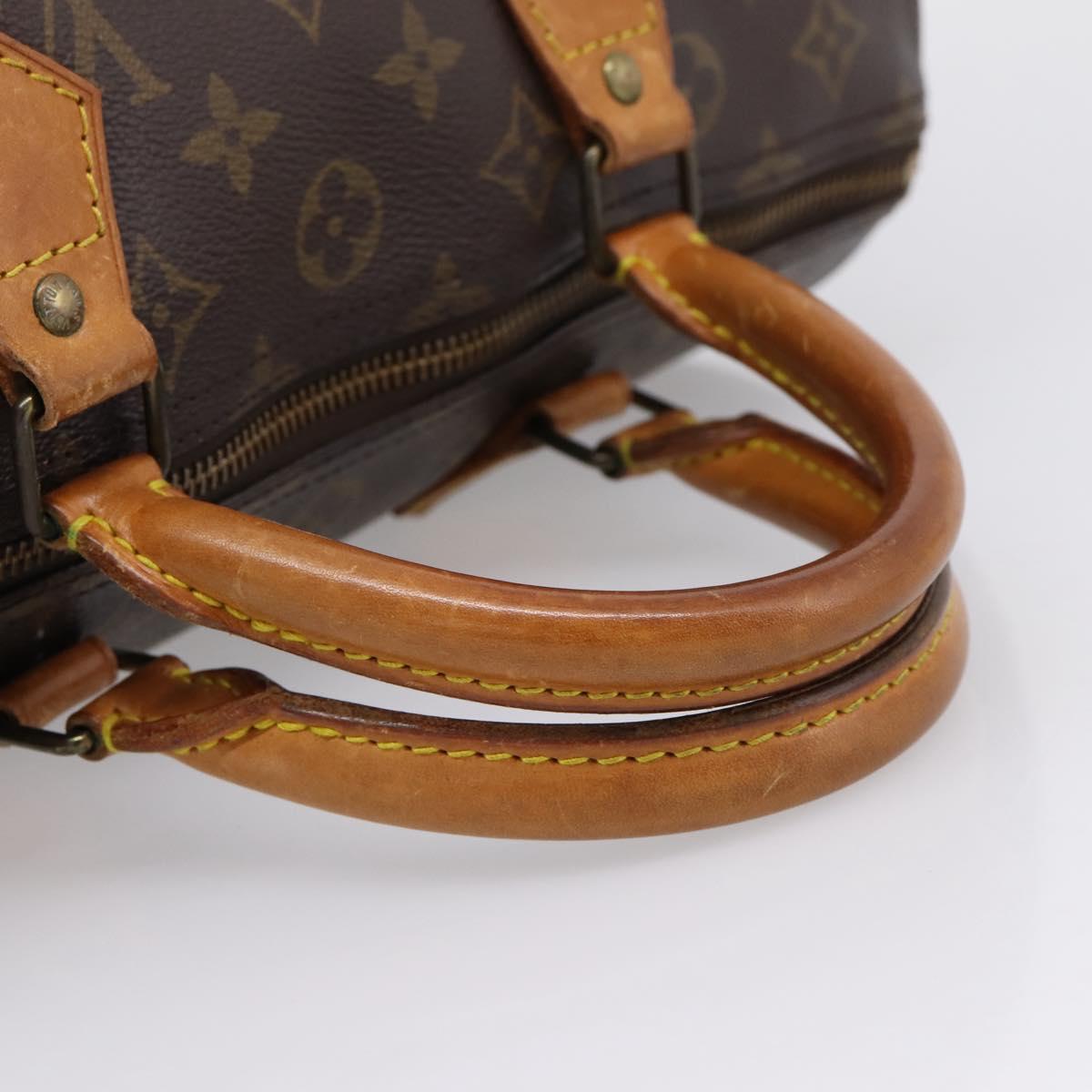 LOUIS VUITTON Monogram Speedy 30 Hand Bag M41526 LV Auth 207430