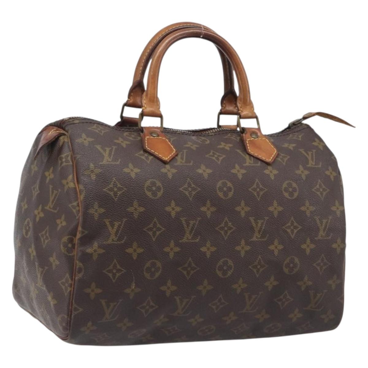 LOUIS VUITTON Monogram Speedy 30 Hand Bag M41526 LV Auth 207433