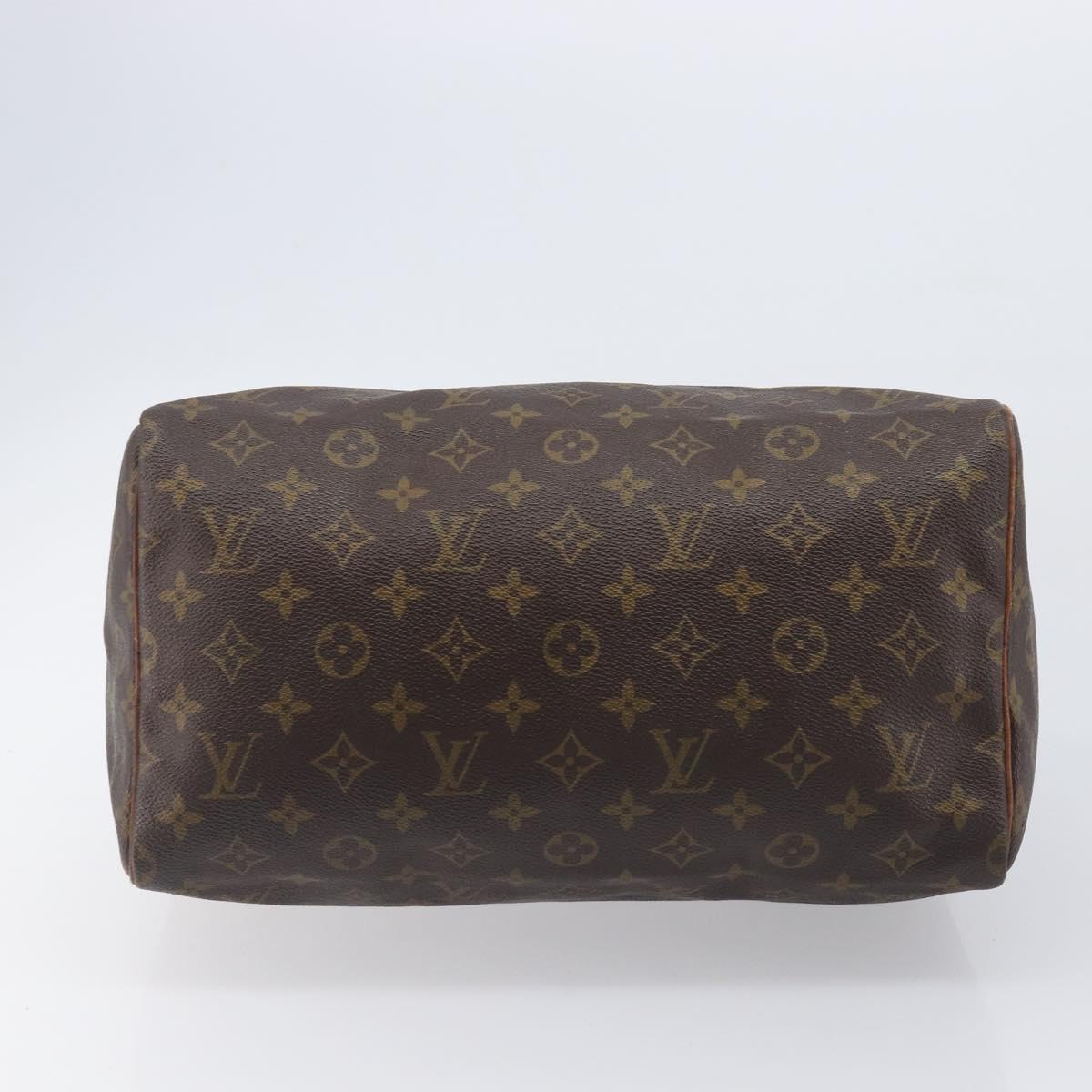 LOUIS VUITTON Monogram Speedy 30 Hand Bag M41526 LV Auth 207433
