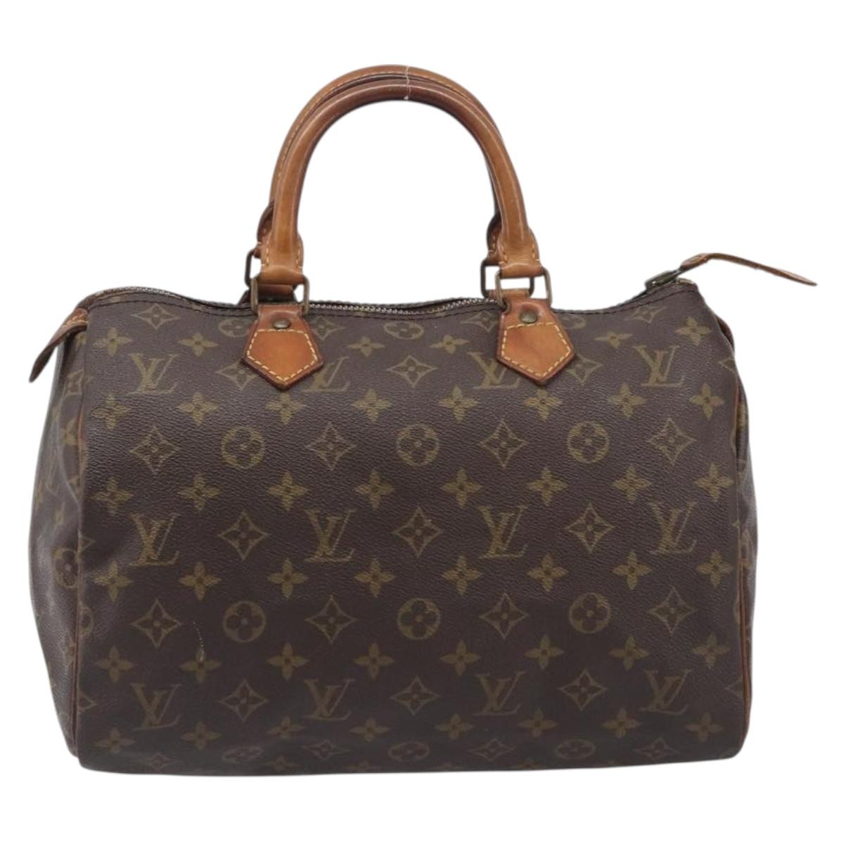 LOUIS VUITTON Monogram Speedy 30 Hand Bag M41526 LV Auth 207433