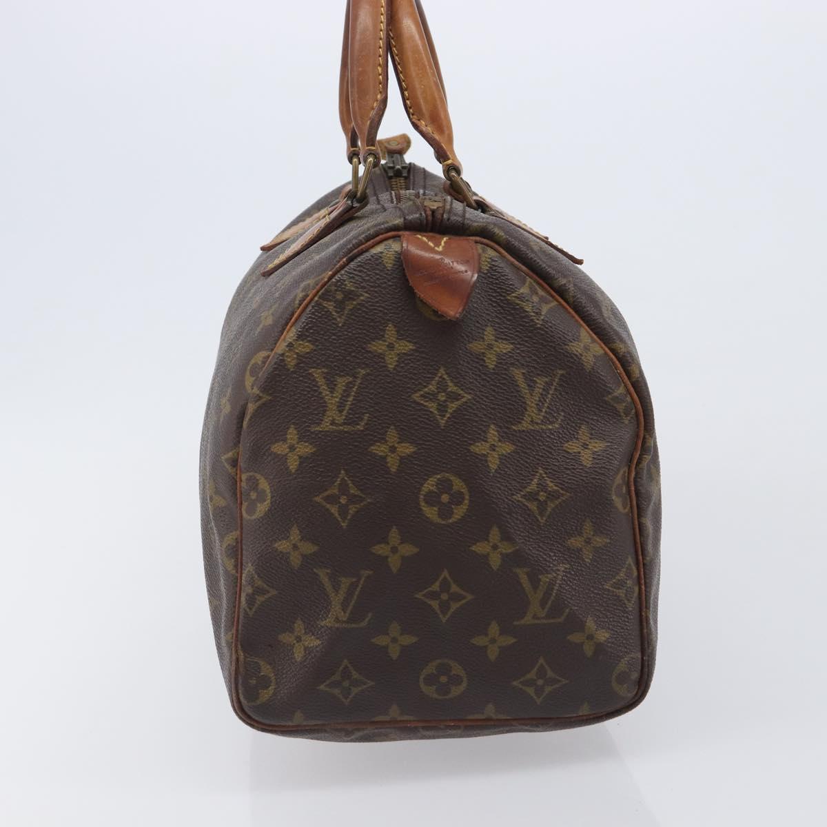 LOUIS VUITTON Monogram Speedy 30 Hand Bag M41526 LV Auth 207433