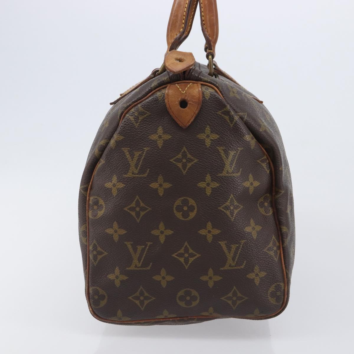 LOUIS VUITTON Monogram Speedy 30 Hand Bag M41526 LV Auth 207433