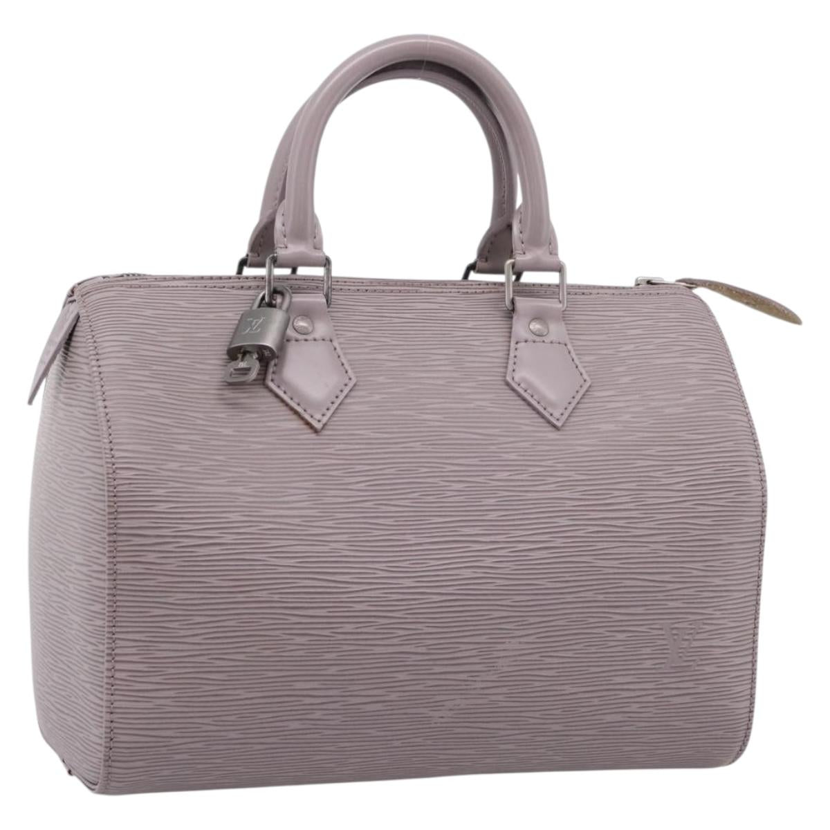 LOUIS VUITTON Epi Speedy 25 Hand Bag Gray Lilac M4301B LV Auth 207434V